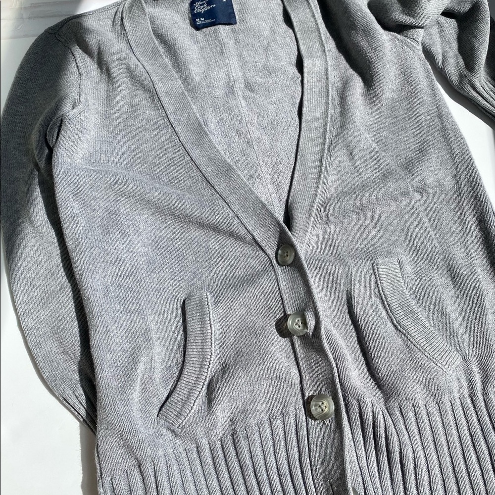 Gray American Eagle Cardigan